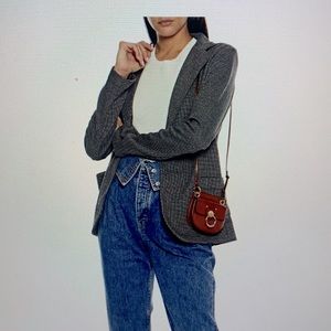 Majestic Filatures Houndstooth Cotton Jersey Blazer